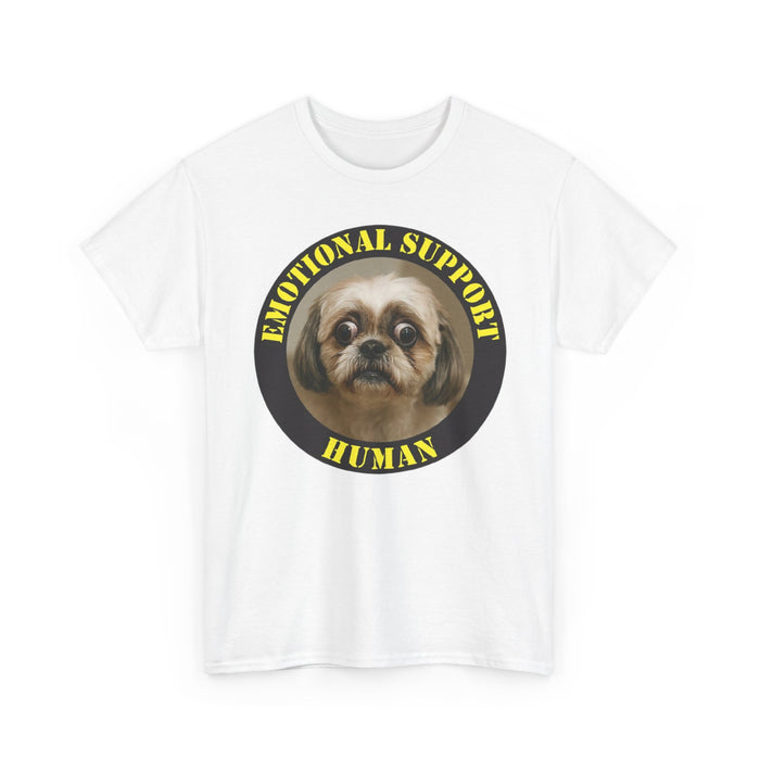 T-Shirt — "Emotional Support Human" Cute Dog Graphic Tee