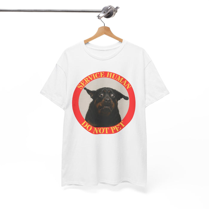 Service Human Do Not Pet T-Shirt — Funny Service Dog Tee