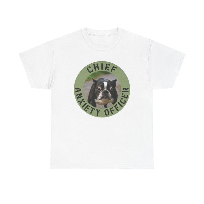 Chief Anxiety Officer Dog T-Shirt — Funny Pet Lover Tee