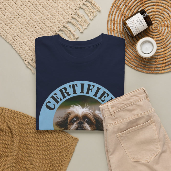 Certified Velcro Dog T‑Shirt — Cute Shih Tzu Pet Lover Tee