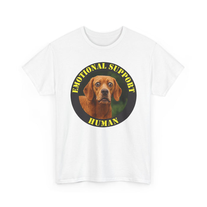 Emotional Support Human T-Shirt — Dog Portrait Graphic Tee