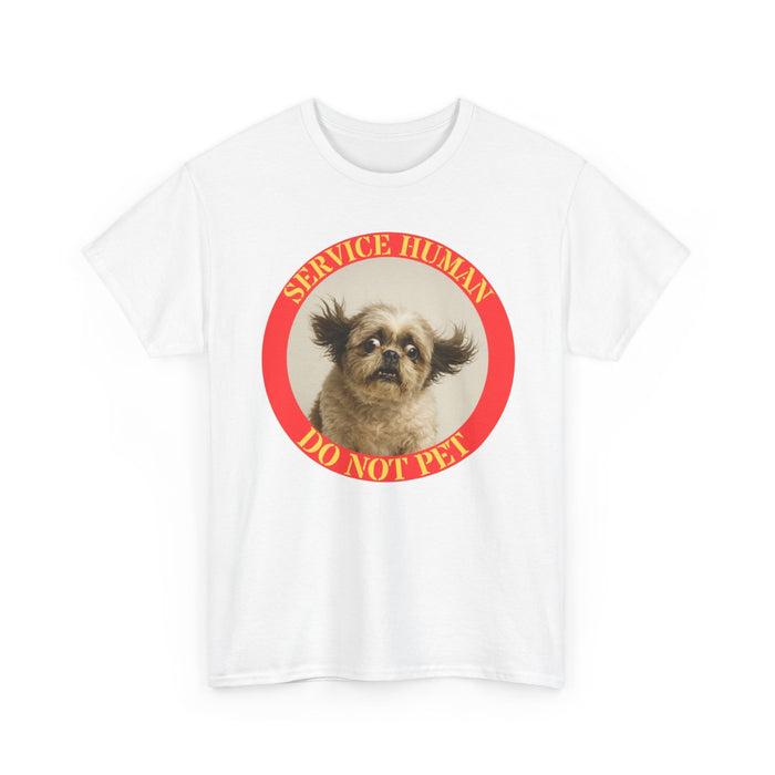 Service Human Do Not Pet T‑Shirt — Funny Cute Pekingese Service Dog Tee