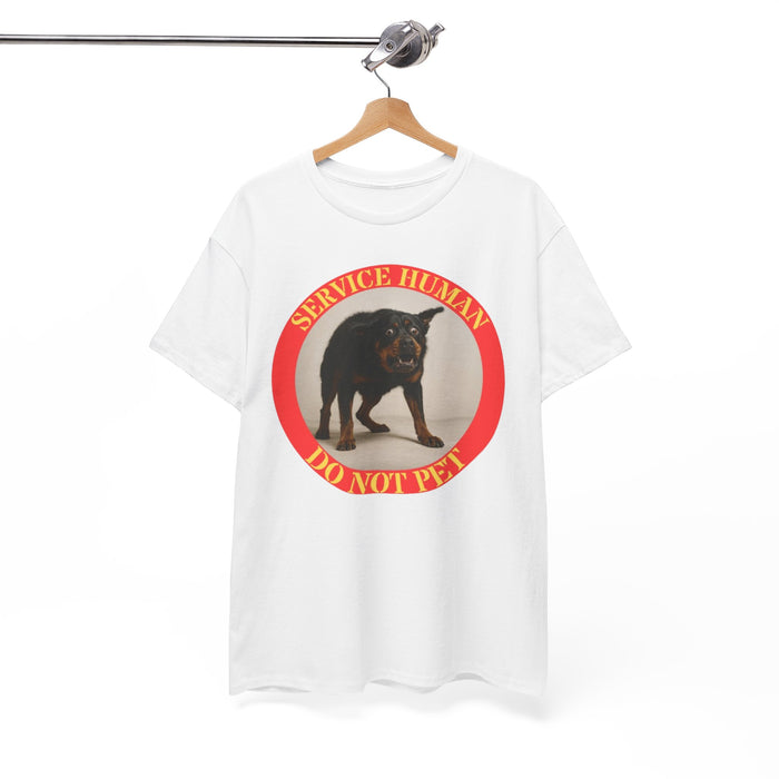Service Human Do Not Pet T-Shirt — Funny Service Dog Awareness Tee