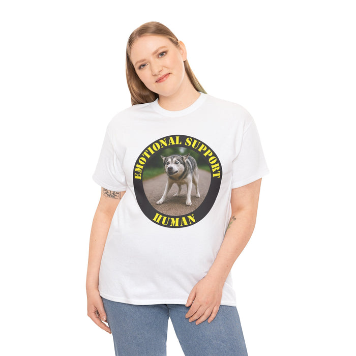 Emotional Support Human T-Shirt — Funny Dog Rescue Tee