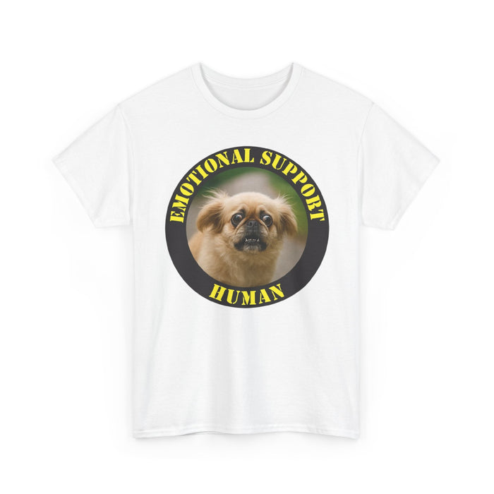 Emotional Support Human T-Shirt — Funny Pomeranian Pet Lover Tee