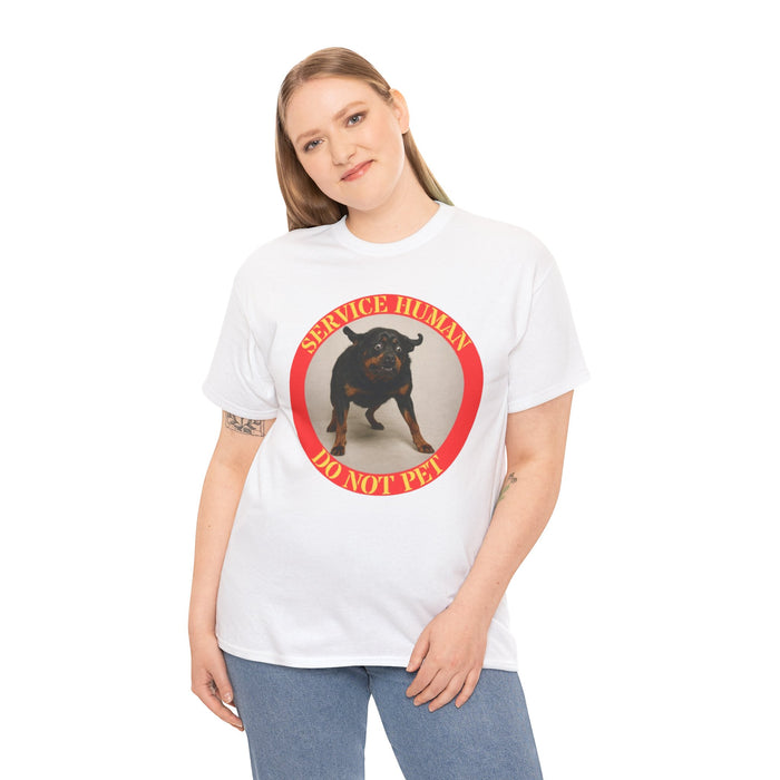 Service Human Do Not Pet T-Shirt - Service Dog Awareness Tee