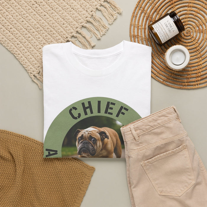 Chief Anxiety Officer T-Shirt — Funny Bulldog Pet Tee