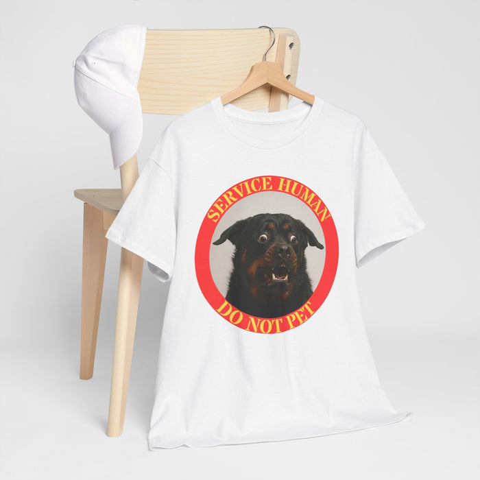 Service Human Do Not Pet T-Shirt — Funny Working Dog Graphic Tee