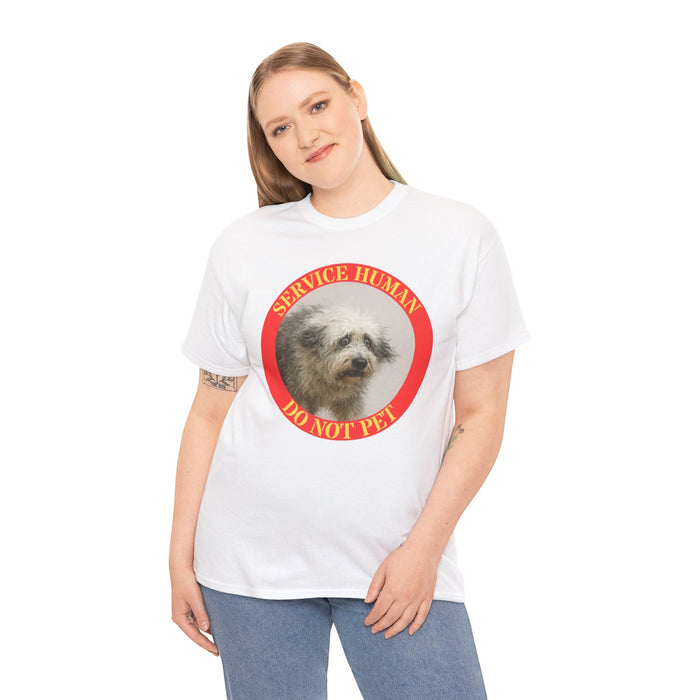 Service Human Do Not Pet T-Shirt — Funny Service Animal Sloth Tee