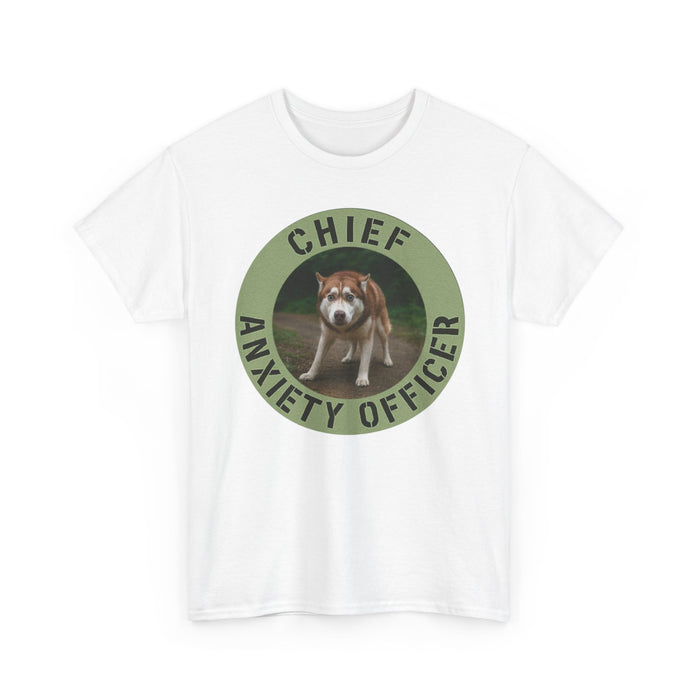 Chief Anxiety Officer T-Shirt — Funny Dog Graphic Tee