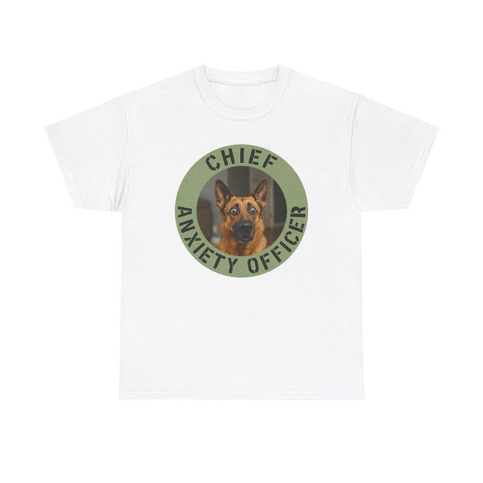 Chief Anxiety Officer Tee — Funny German Shepherd Dog Shirt