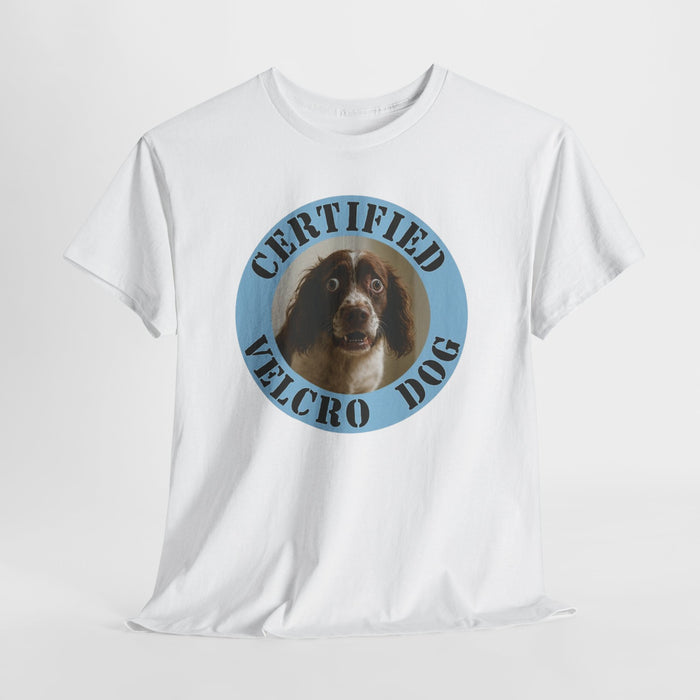 Certified Velcro Dog T-Shirt – Funny Vintage Pet Tee for Dog Lovers