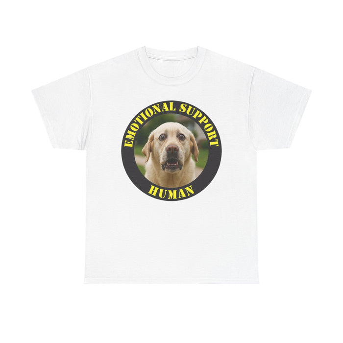 Emotional Support Human T-Shirt — Cute Labrador Pet Therapy Tee