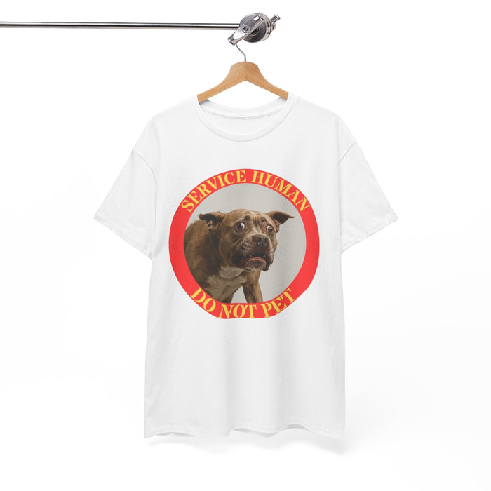 Service Human Do Not Pet T-Shirt — Funny Service Dog Awareness Tee