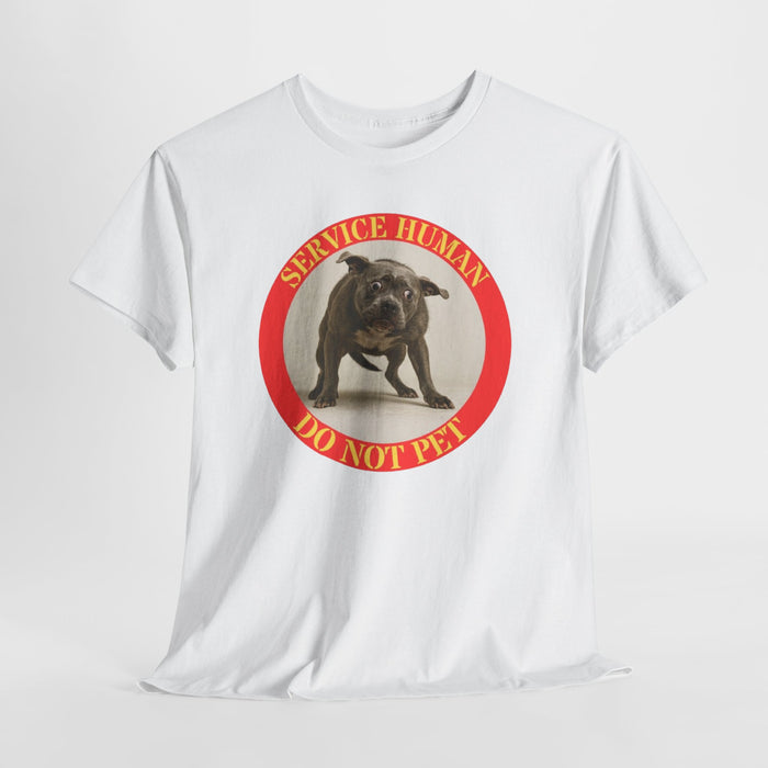 Service Human “Do Not Pet” Tee – Funny Service Dog Awareness Shirt