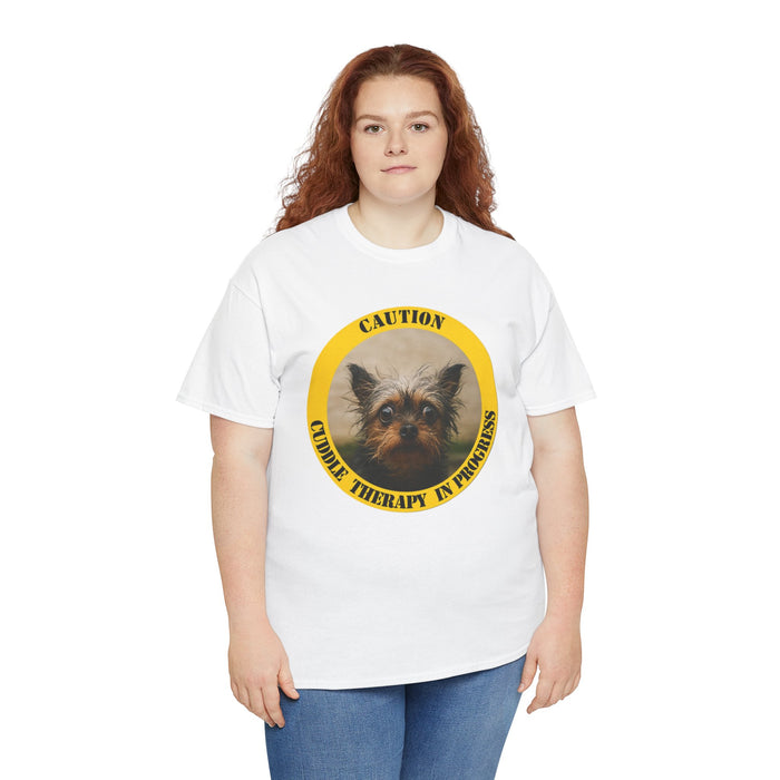 T‑Shirt — "Caution: Canine Therapy in Progress" Cute Dog Graphic Tee