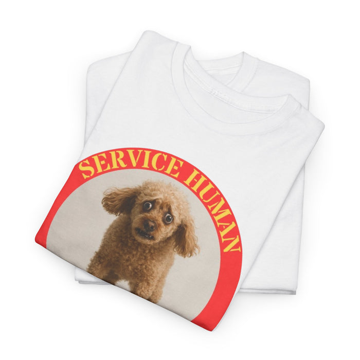 Service Human “Do Not Pet” Tee — Cute Puppy Graphic T‑Shirt