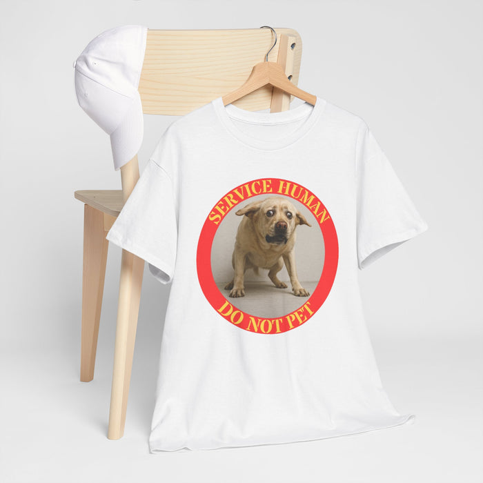 Service Human 'Do Not Pet' T-Shirt — Funny Service Dog Awareness Tee