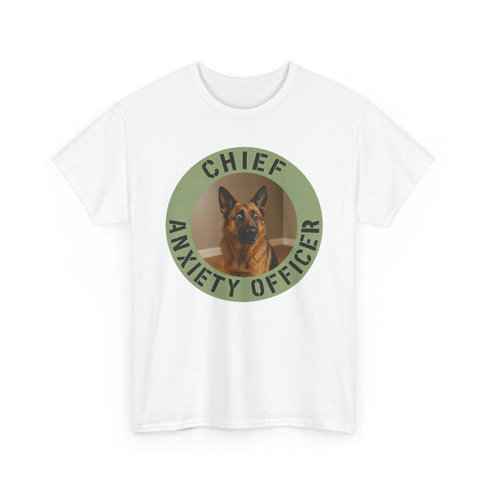 Chief Anxiety Officer T-Shirt — Funny Dog Graphic Tee
