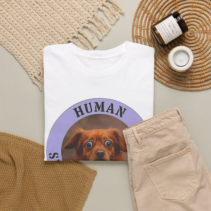Dog Lover T‑Shirt – 'Human Security Blanket' Cute Puppy Graphic Tee