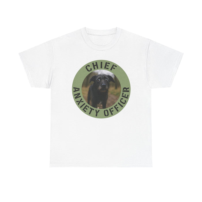 Chief Anxiety Officer Dog T-Shirt – Funny Pet Lover Tee