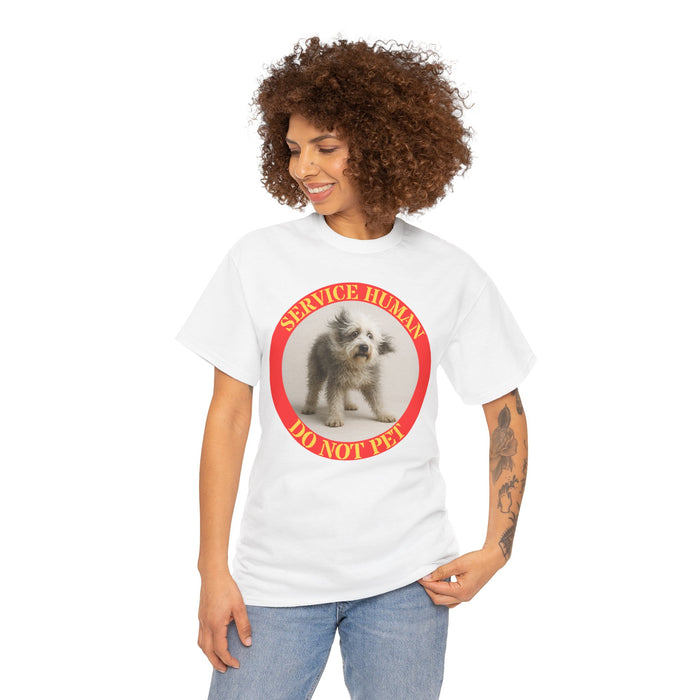 Service Hooman Do Not Pet T-Shirt — Cute Service Dog Graphic Tee