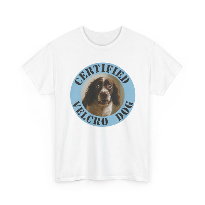 Certified Velcro Dog T-Shirt – Funny Vintage Pet Tee for Dog Lovers