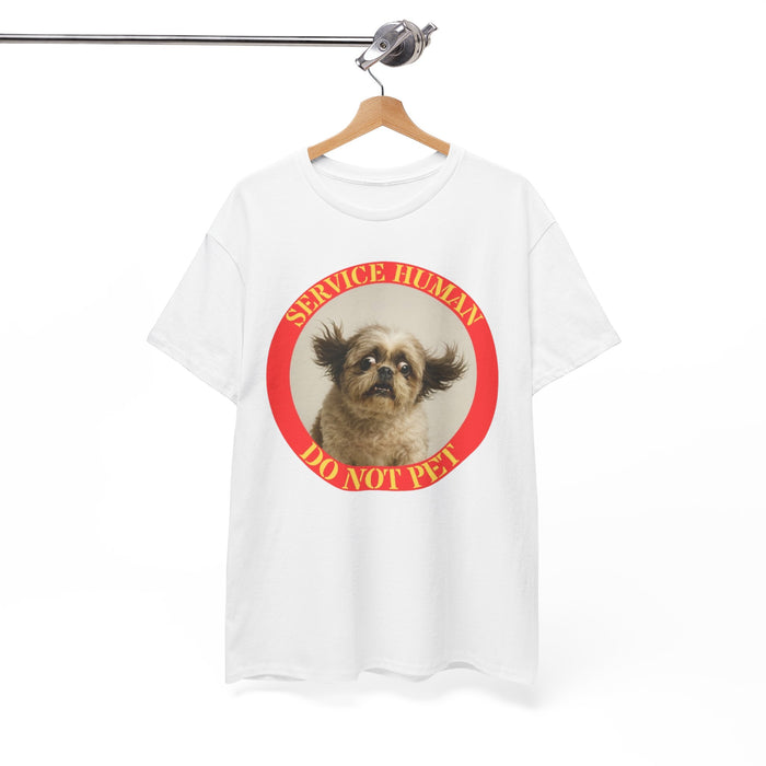 T-Shirt — "Service Human Do Not Pet" Cute Service Dog Graphic Tee