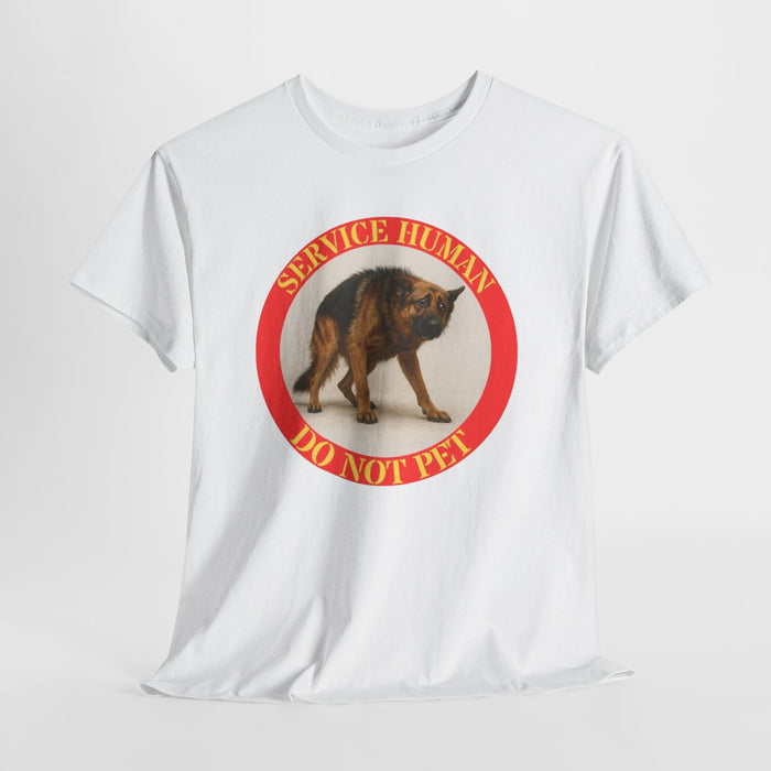 Service Human "Do Not Pet" T-Shirt — Service Dog Awareness Tee
