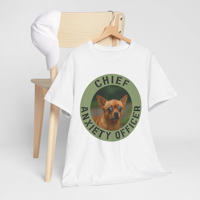 Chief Anxiety Officer T-Shirt — Funny Dog Graphic Tee