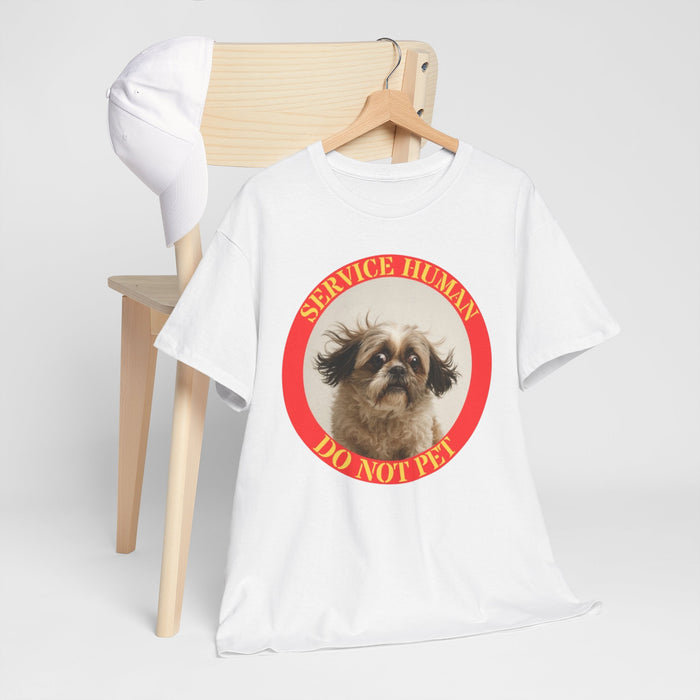 Service Human Do Not Pet T‑Shirt — Funny Service Dog Awareness Tee