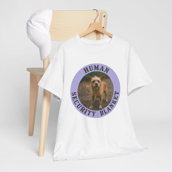 Dog Lover T‑Shirt — "Human Security Blanket" Funny Puppy Graphic Tee