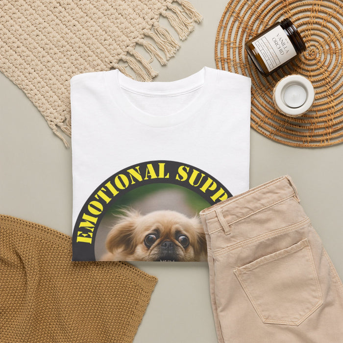Emotional Support Human T-Shirt — Funny Pug Pet Lover Tee
