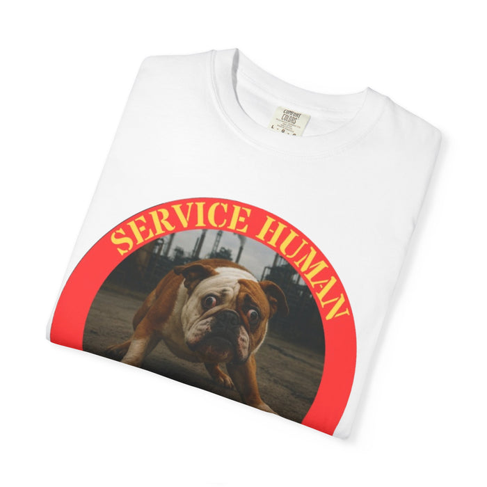 T‑Shirt — “Service Human Do Not Pet” Bulldog Graphic Tee