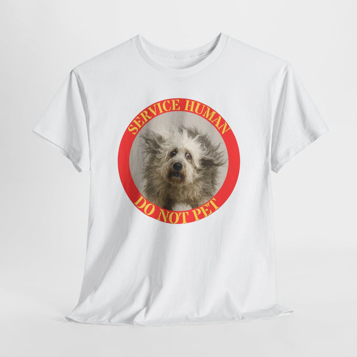 T-Shirt — 'Service Human Do Not Pet' Cute Service Dog Design