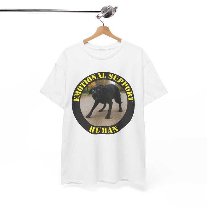 Emotional Support Human T‑Shirt — Funny Dog Rescue Pet Lover Tee