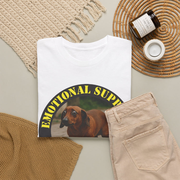 Emotional Support Human T-Shirt – Funny Dachshund Comfort Tee