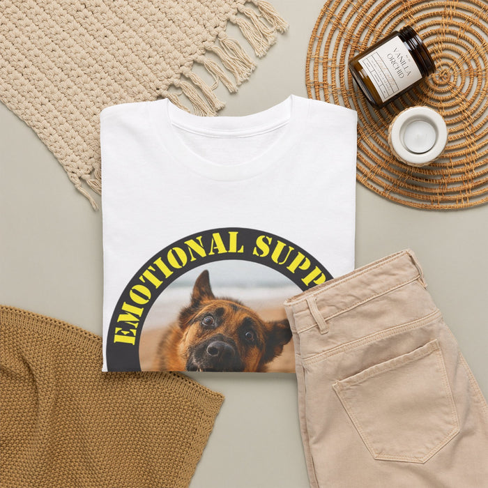Emotional Support Human T-Shirt — Funny Dog Photo Tee