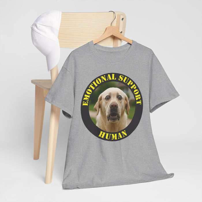 Emotional Support Human T-Shirt — Cute Labrador Pet Therapy Tee