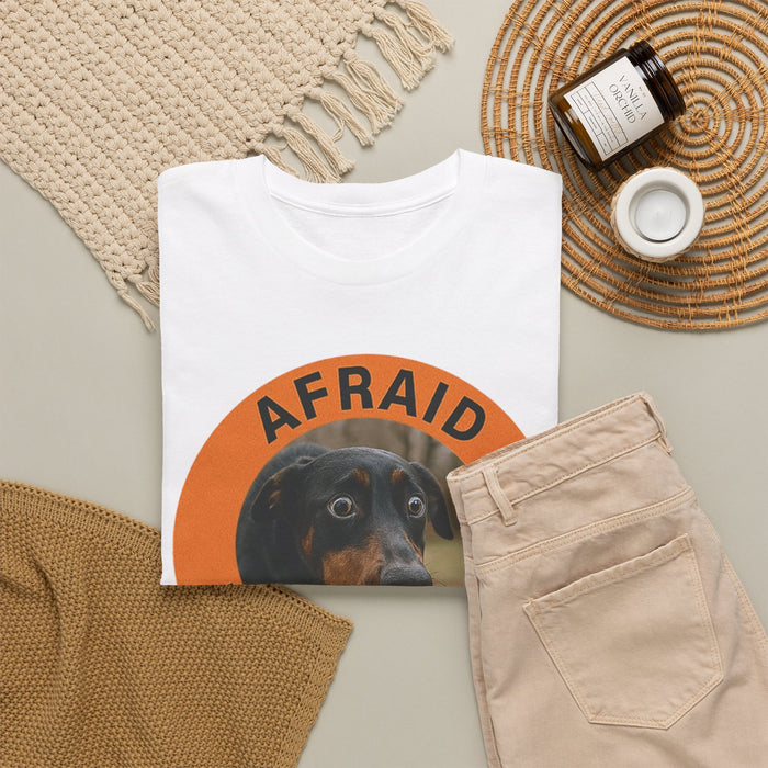 Afraid But Trying Dog T‑Shirt