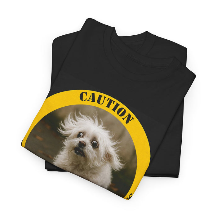Caution: Cuddle Therapy in Progress – Dog Photo T-Shirt