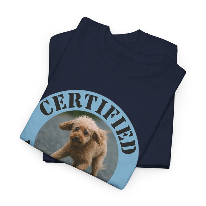 Certified Velcro Dog T-Shirt — Cute Funny Puppy Graphic Tee