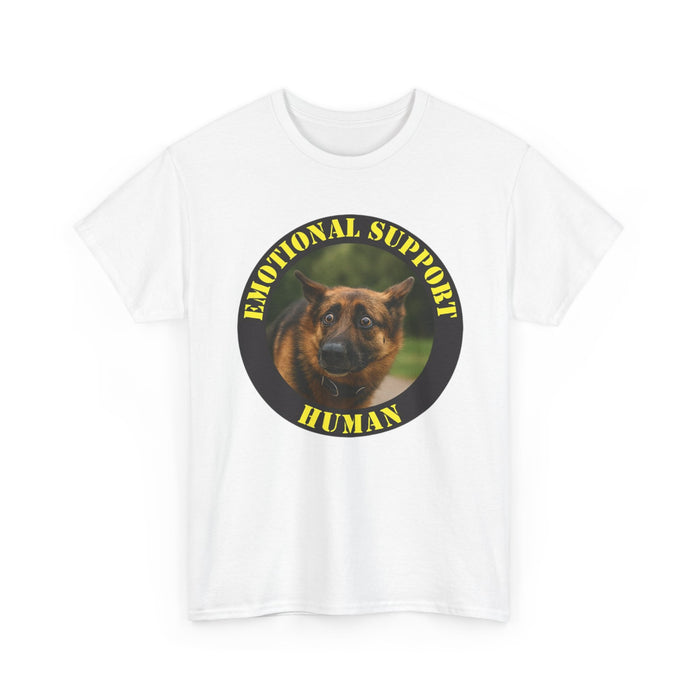 Emotional Support Human Tee — German Shepherd Rescue Shirt