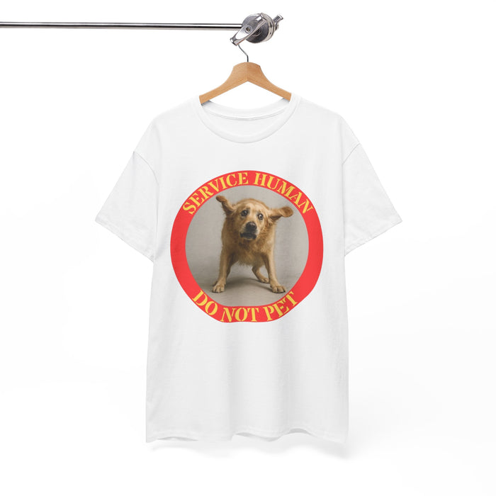 Service Dog T-Shirt — "Service Human Do Not Pet" Graphic Tee
