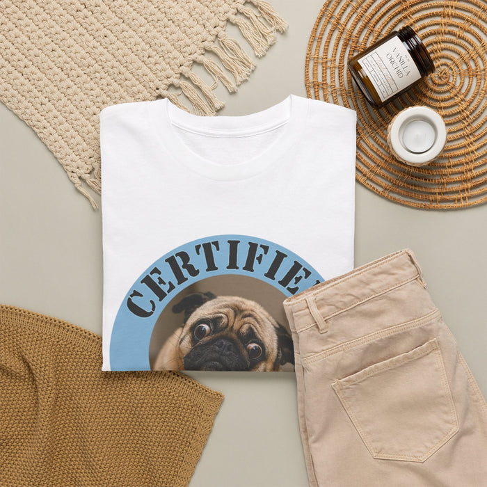 Pug "Certified Velcro Dog" T-Shirt