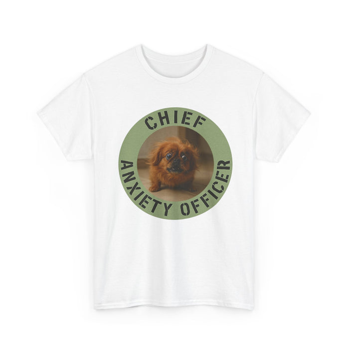 Chief Anxiety Officer T-Shirt — Cute Pekingese Dog Graphic Tee