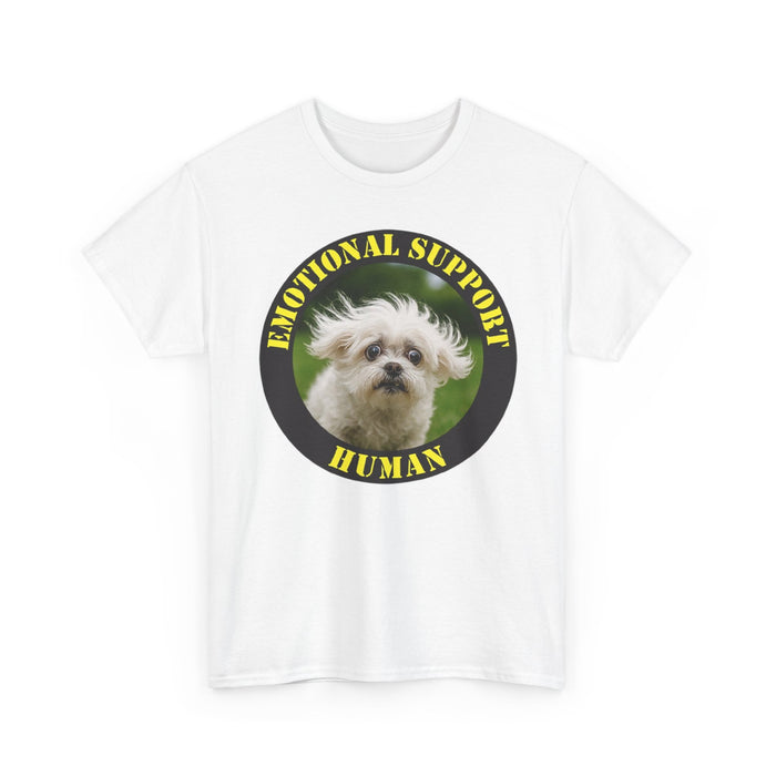 Emotional Support Human T-Shirt — Cute Dog Pet Lover Tee