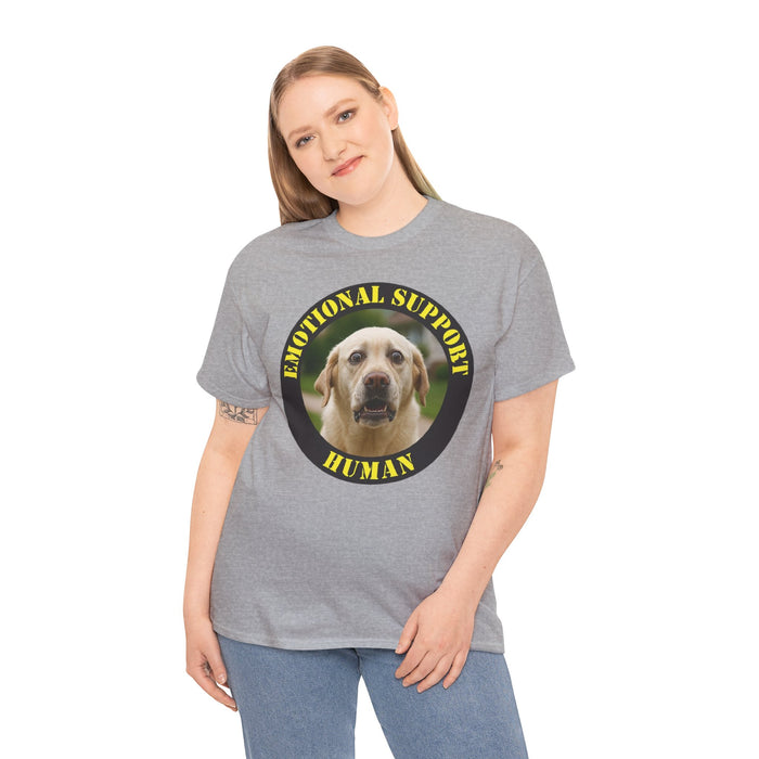 Emotional Support Human T-Shirt — Cute Labrador Pet Therapy Tee
