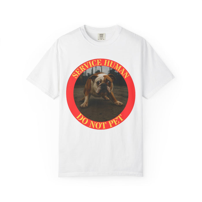 T‑Shirt — “Service Human Do Not Pet” Bulldog Graphic Tee