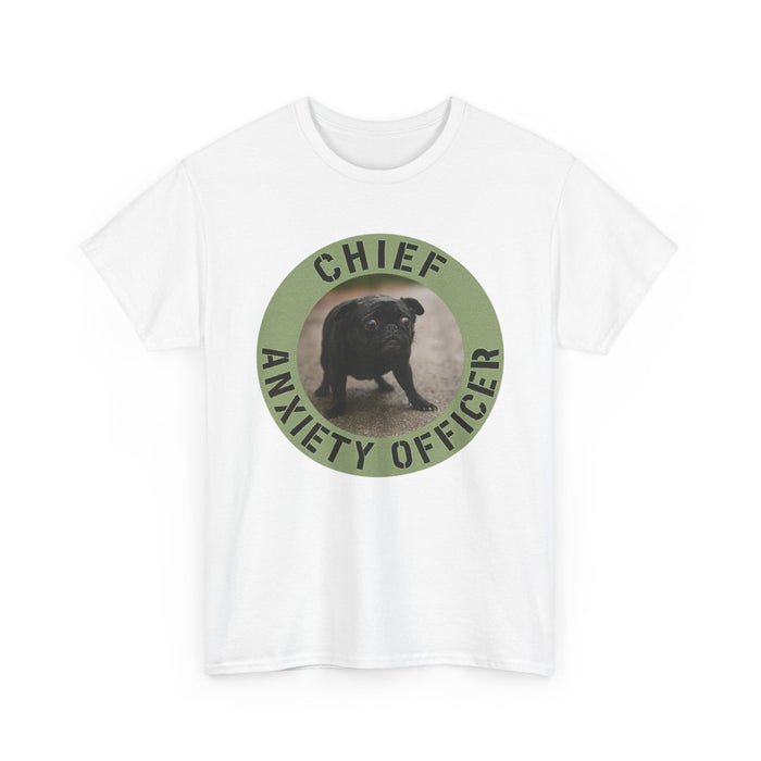 Chief Anxiety Officer T-Shirt — Funny Dog Graphic Tee